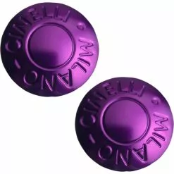Cinelli - Milano Road Handlebar End Plugs -Vitus Salgsbutik Cinelli Milano Road Handlebar End Plugs Bar Ends Purple CNA55P