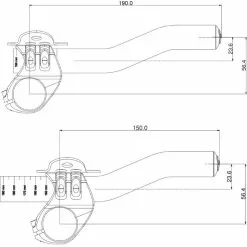 Deda Superzero Clip-On TT Extensions -Vitus Salgsbutik Deda Superzero Clip On TT Extensions Handlebar Spares Black NotSet DTS1 2
