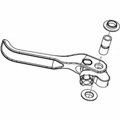 FSA K-Force Carbon Disc Brake Lever -Vitus Salgsbutik FSA K Force Carbon Disc Brake Lever Brake Levers Black Not Set 406 0036 0