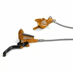 Hope Tech 3 X2 Brake - No Rotor -Vitus Salgsbutik Hope Tech 3 X2 Brake No Rotor Disc Brake Callipers Orange 2019 T3X2CBFL