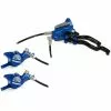 Hope Tech 3 X2 DUO Disc Brake-No Rotor 1 Hope Tech 3 X2 DUO Disc Brake-No Rotor -Vitus Salgsbutik Hope Tech 3 X2 DUO Disc Brake No Rotor Disc Brake Callipers Blue T3X2DBL