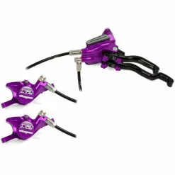 Hope Tech 3 X2 DUO Disc Brake-No Rotor -Vitus Salgsbutik Hope Tech 3 X2 DUO Disc Brake No Rotor Disc Brake Callipers Purple T3X2DPUL
