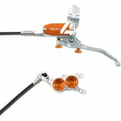 Hope Tech 4 E4 Brake - No Rotor 38 Hope Tech 4 E4 Brake - No Rotor -Vitus Salgsbutik Hope Tech 4 E4 Brake No Rotor Disc Brake Callipers Silver Orange T4E4ZSCL