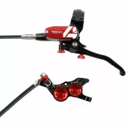 Hope Tech 4 V4 Brake - No Rotor -Vitus Salgsbutik Hope Tech 4 V4 Brake No Rotor Disc Brake Callipers Black Red T4V4RL