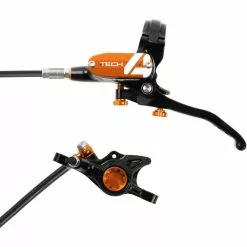 Hope Tech 4 X2 Brake - No Rotor 25 Hope Tech 4 X2 Brake - No Rotor -Vitus Salgsbutik Hope Tech 4 X2 Brake No Rotor Disc Brake Callipers Black Orange T4X2CL