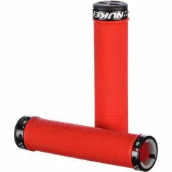 Nukeproof Neutron Knurled Lock On Greb -Vitus Salgsbutik Nukeproof Neutron Knurled Lock On Grip Bar Grips Red NotSet 5056097003429 1