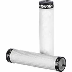 Nukeproof Neutron Knurled Lock On Greb -Vitus Salgsbutik Nukeproof Neutron Knurled Lock On Grip Bar Grips White NotSet NP15GRPELMKNWHT 1