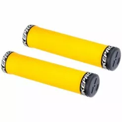 Nukeproof Neutron Knurled Lock On Greb -Vitus Salgsbutik Nukeproof Neutron Knurled Lock On Grip Bar Grips Yellow NotSet NP15GRPELMKNYLW 0