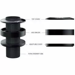 Deda HSS 46 Carbon Spacers 3pk -Vitus Salgsbutik prod193903 Black20on20Black NE 03
